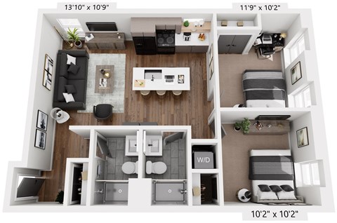 2 bed 2 bath at The Avenue Lofts Golden Apartments, Golden, Colorado